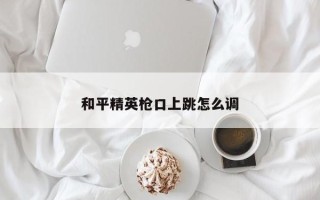 和平精英枪口上跳怎么调