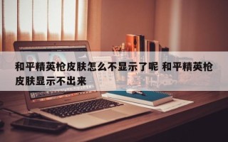 和平精英枪皮肤怎么不显示了呢 和平精英枪皮肤显示不出来