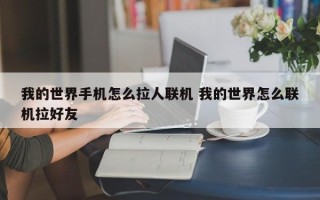 我的世界手机怎么拉人联机 我的世界怎么联机拉好友