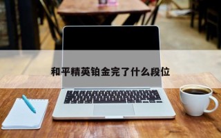 和平精英铂金完了什么段位