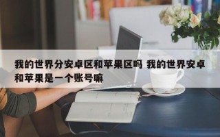 我的世界分安卓区和苹果区吗 我的世界安卓和苹果是一个账号嘛