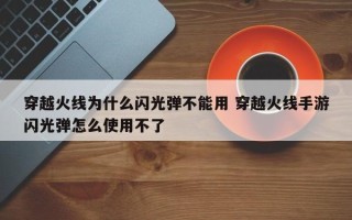 穿越火线为什么闪光弹不能用 穿越火线手游闪光弹怎么使用不了