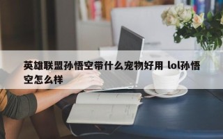 英雄联盟孙悟空带什么宠物好用 lol孙悟空怎么样