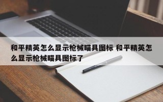 和平精英怎么显示枪械瞄具图标 和平精英怎么显示枪械瞄具图标了