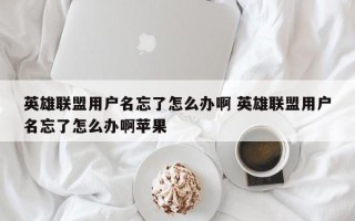 英雄联盟用户名忘了怎么办啊 英雄联盟用户名忘了怎么办啊苹果