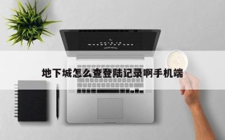 地下城怎么查登陆记录啊手机端