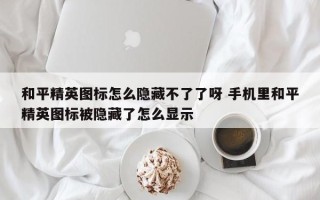 和平精英图标怎么隐藏不了了呀 手机里和平精英图标被隐藏了怎么显示