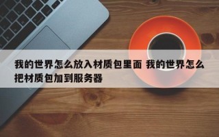 我的世界怎么放入材质包里面 我的世界怎么把材质包加到服务器